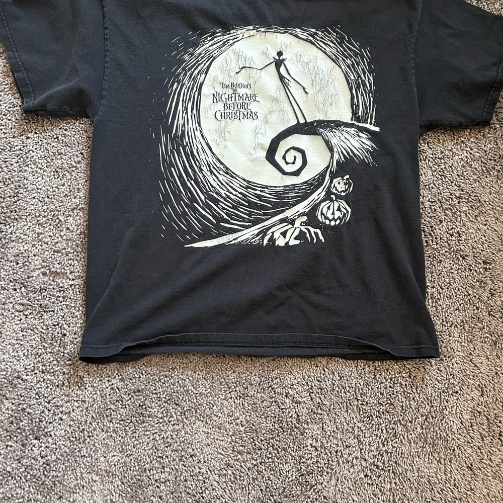 Black Short Sleeve Tee with Iconic Gothic Design